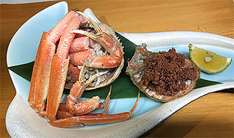 蒸し香箱がに